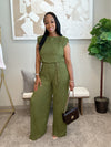 Business Casual jumpsuit - Olive