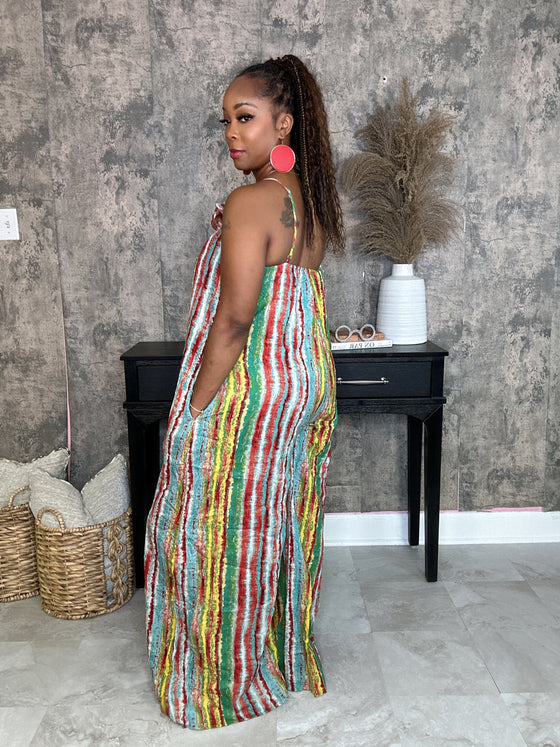 Outside the lines jumpsuit
