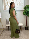 Business Casual jumpsuit - Olive
