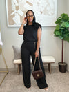 Business Casual jumpsuit - Black-1