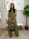 Business Casual jumpsuit - Olive