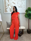Business Casual jumpsuit - orange