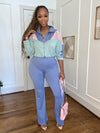 Colorblock 2-piece set-Pink/blue