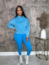 Crop sweater grab set - Blue