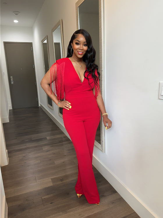 Red Tassle jumpsuit
